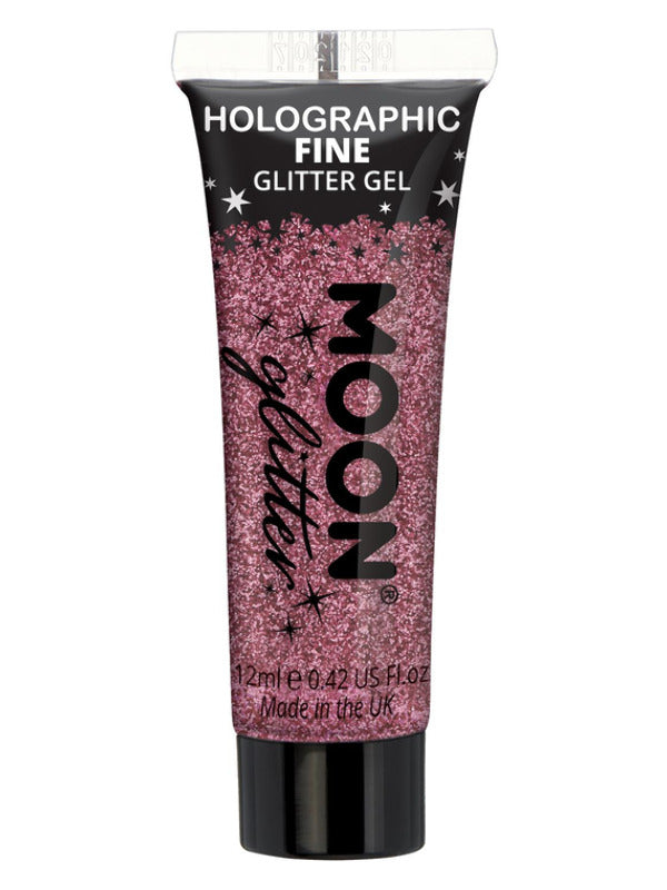 Moon Glitter Holographic Fine Glitter Gel, Pink Dress Loud