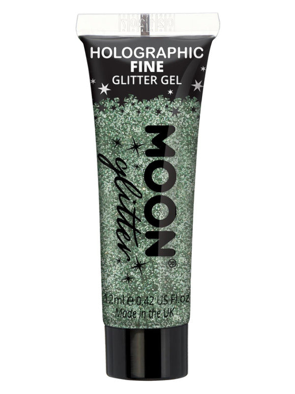 Moon Glitter Holographic Fine Glitter Gel, Green Dress Loud