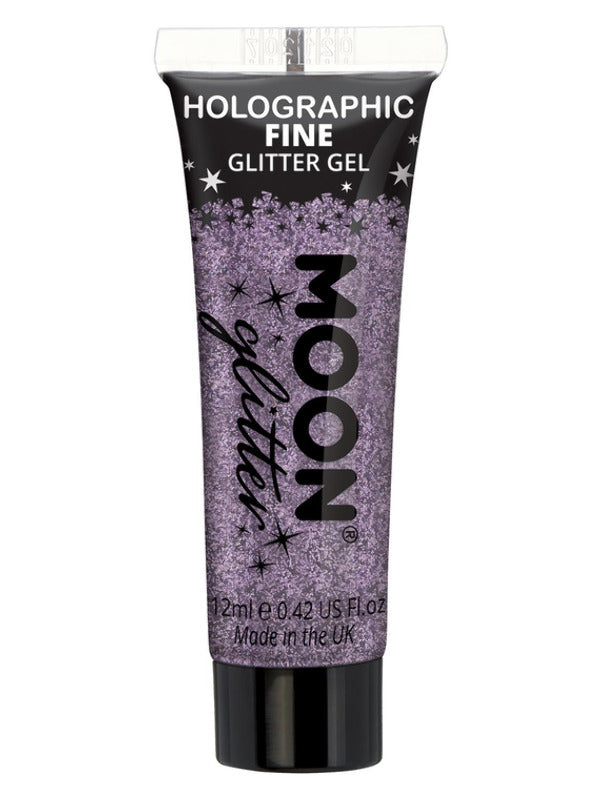 Moon Glitter Holographic Fine Glitter Gel, Purple Dress Loud