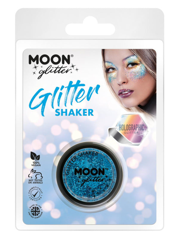 Moon Glitter Holographic Glitter Shakers, Blue Dress Loud