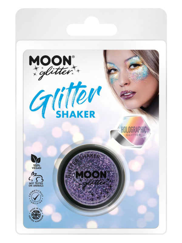 Moon Glitter Holographic Glitter Shakers, Purple Dress Loud