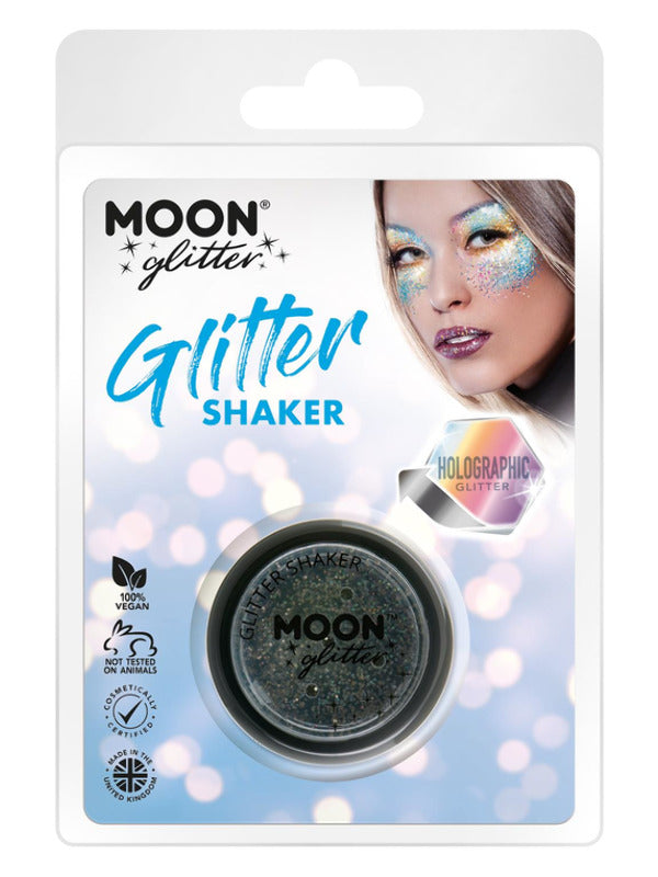 Moon Glitter Holographic Glitter Shakers, Black Dress Loud