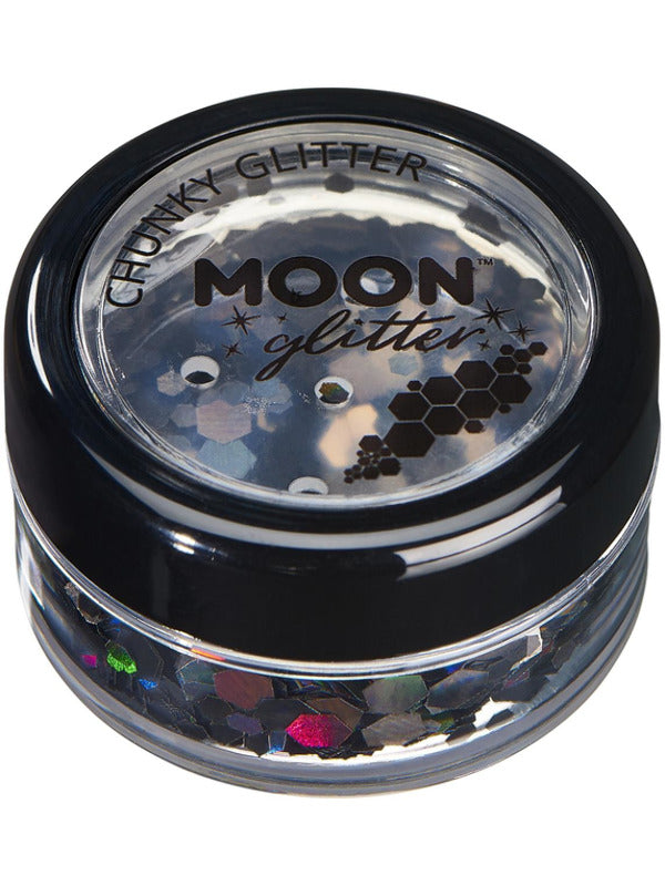 Moon Glitter Holographic Chunky Glitter, Black Dress Loud