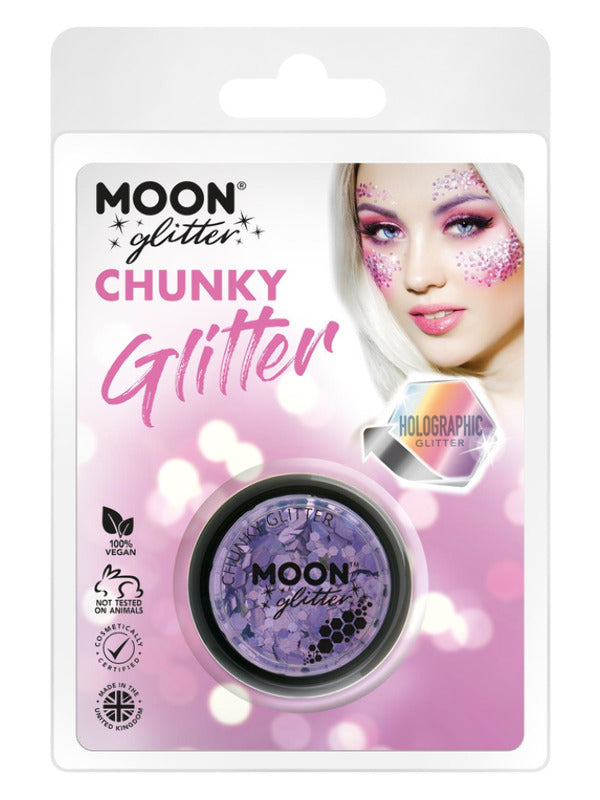 Moon Glitter HolograpHic Chunky Glitter, Purple Dress Loud
