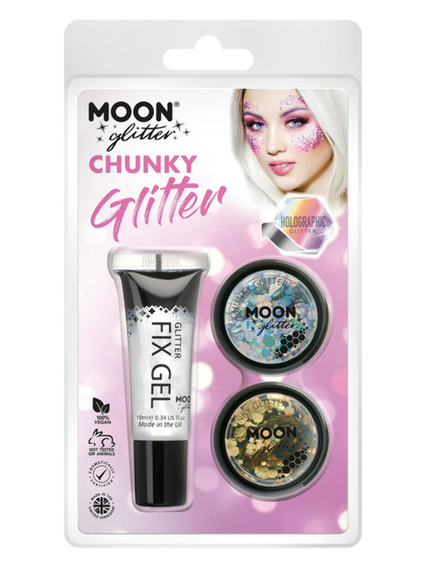 Moon Glitter Holographic Chunky Glitter, Dress Loud