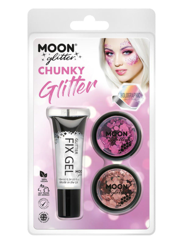 Moon Glitter Holographic Chunky Glitter, Dress Loud