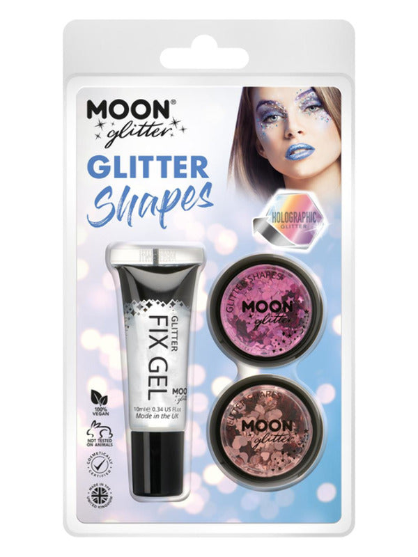 Moon Glitter Holographic Glitter Shapes, Dress Loud