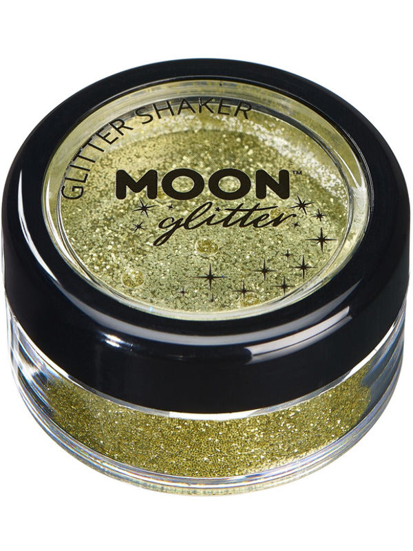 Moon Glitter Classic Fine Glitter Shakers, Gold Dress Loud