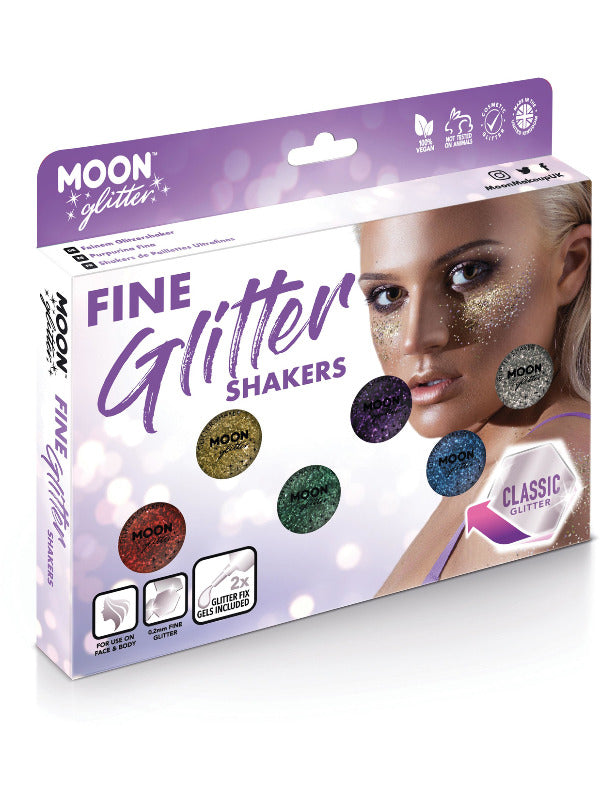 Moon Glitter Classic Fine Glitter Shaker, Assorted Dress Loud