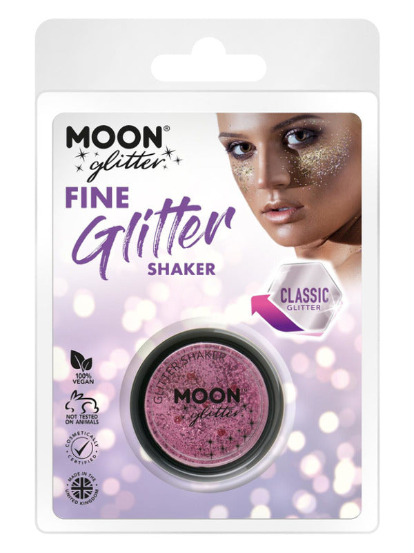 Moon Glitter Classic Fine Glitter Shakers, Pink Dress Loud