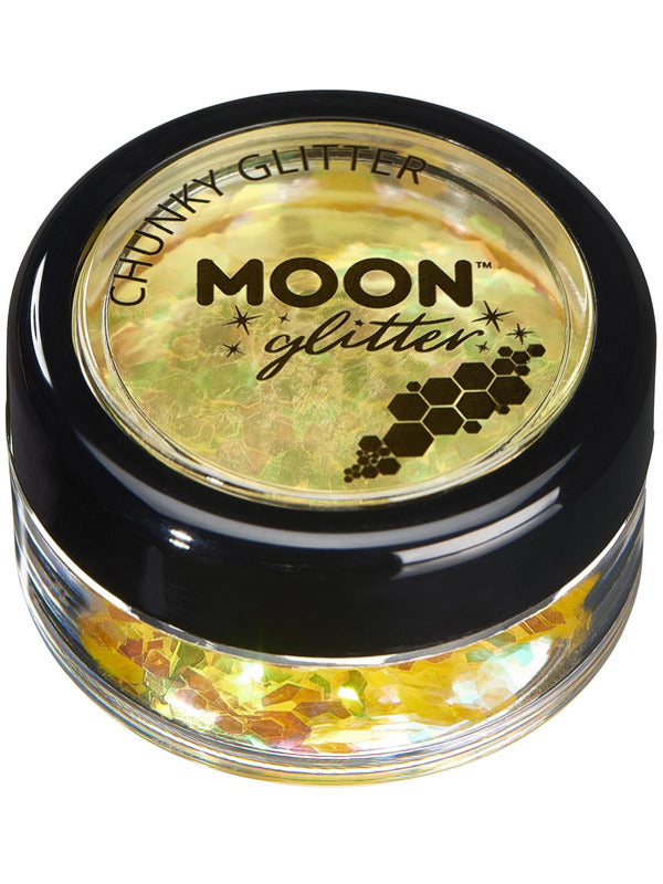 Moon Glitter Iridescent Chunky Glitter, Yellow Dress Loud