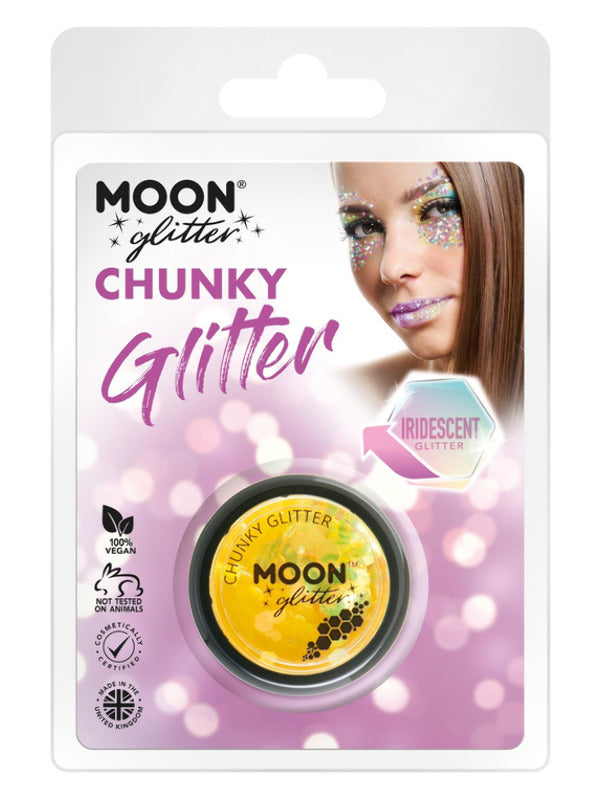 Moon Glitter Iridescent Chunky Glitter, Yellow Dress Loud