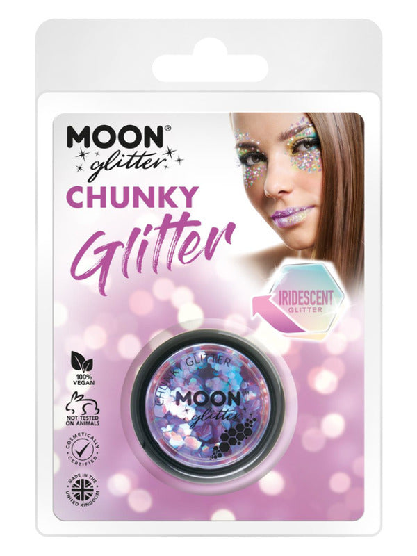 Moon Glitter Iridescent Chunky Glitter, Purple Dress Loud