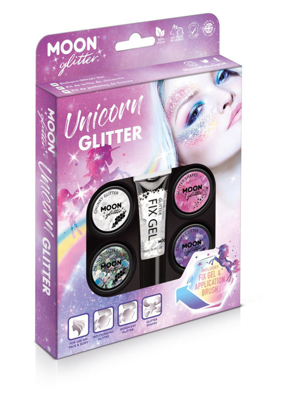 Moon Glitter Unicorn Glitter Kit, Assorted Dress Loud