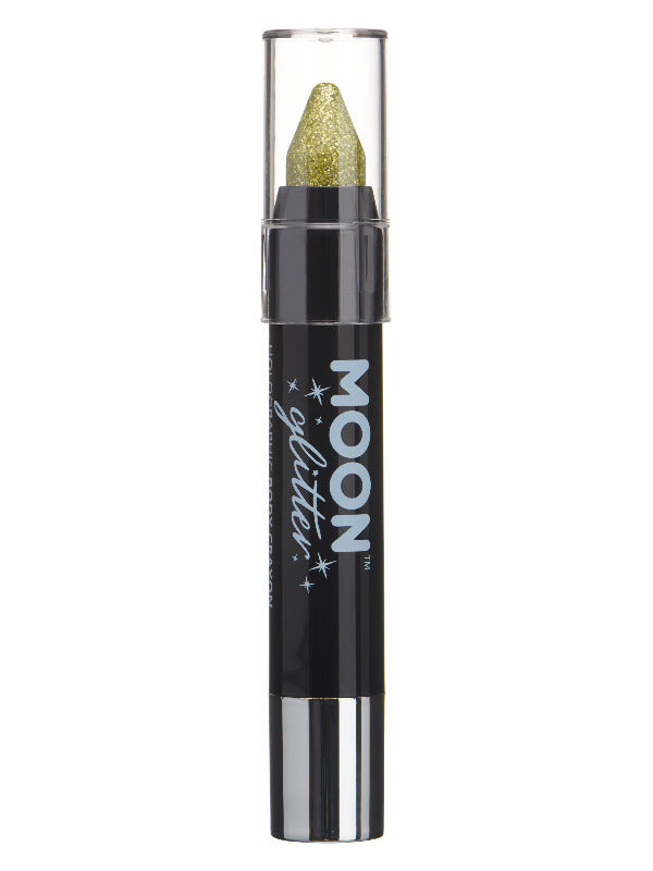 Moon Glitter Holographic Body Crayons, Gold Dress Loud