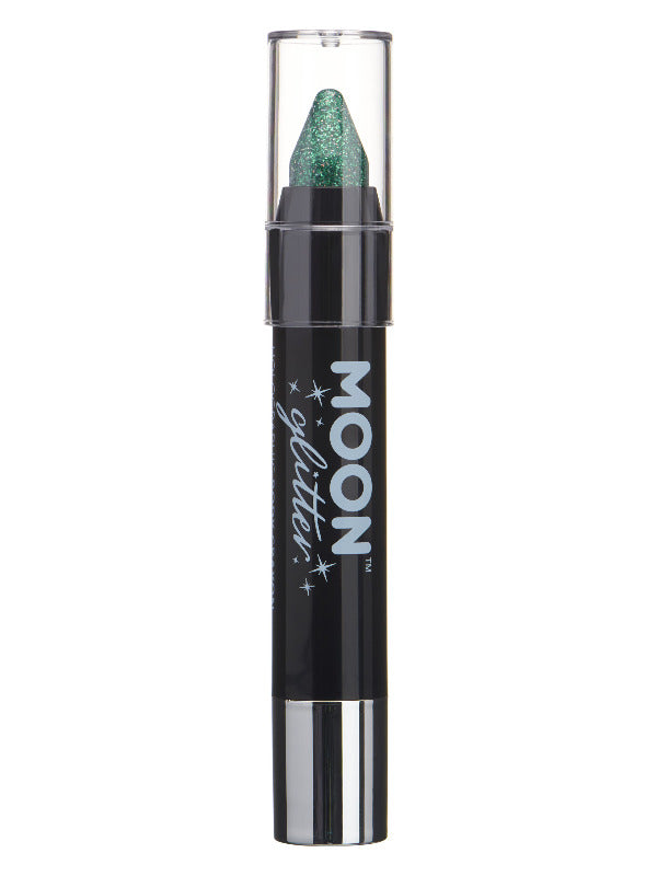 Moon Glitter Holographic Body Crayons, Green Dress Loud