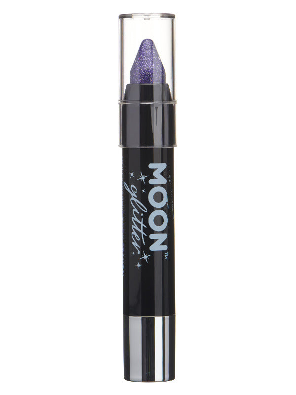 Moon Glitter Holographic Body Crayons, Purple Dress Loud