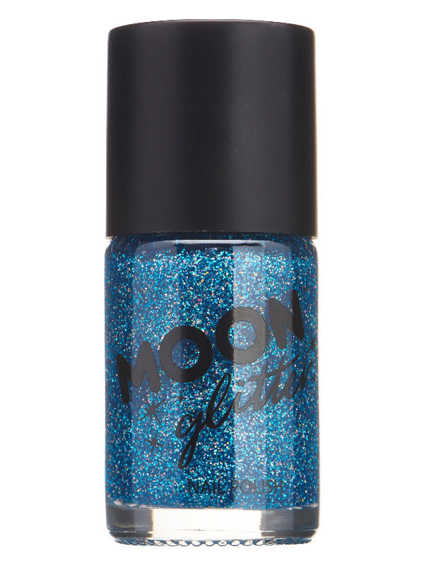 Moon Glitter Holographic Nail Polish, Blue Dress Loud