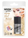 Moon Glitter Holographic Nail Polish, Silver