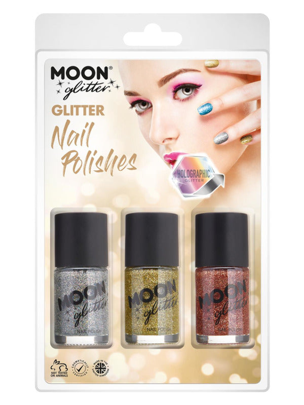 Moon Glitter Holographic Nail Polish, Dress Loud