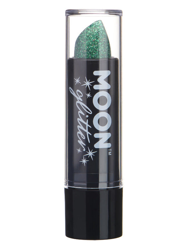 Moon Glitter Holographic Glitter Lipstick, Green Dress Loud