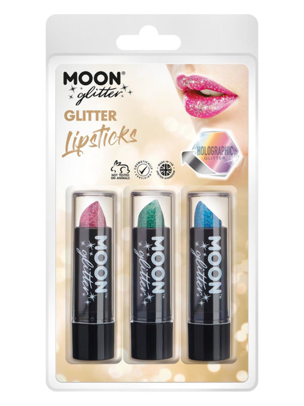 Moon Glitter Holographic Glitter Lipstick, Dress Loud