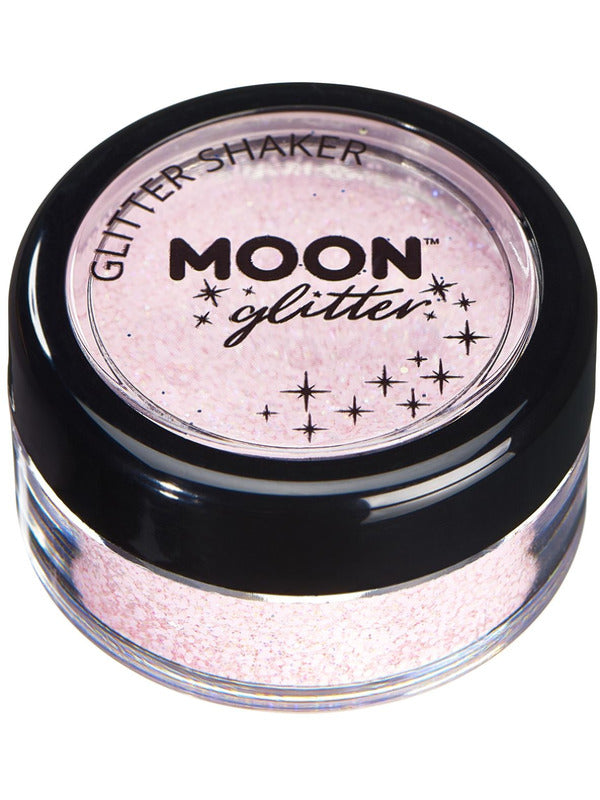 Moon Glitter Pastel Glitter Shakers, Baby Pink Dress Loud