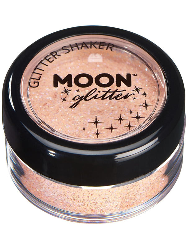 Moon Glitter Pastel Glitter Shakers, Peach Dress Loud