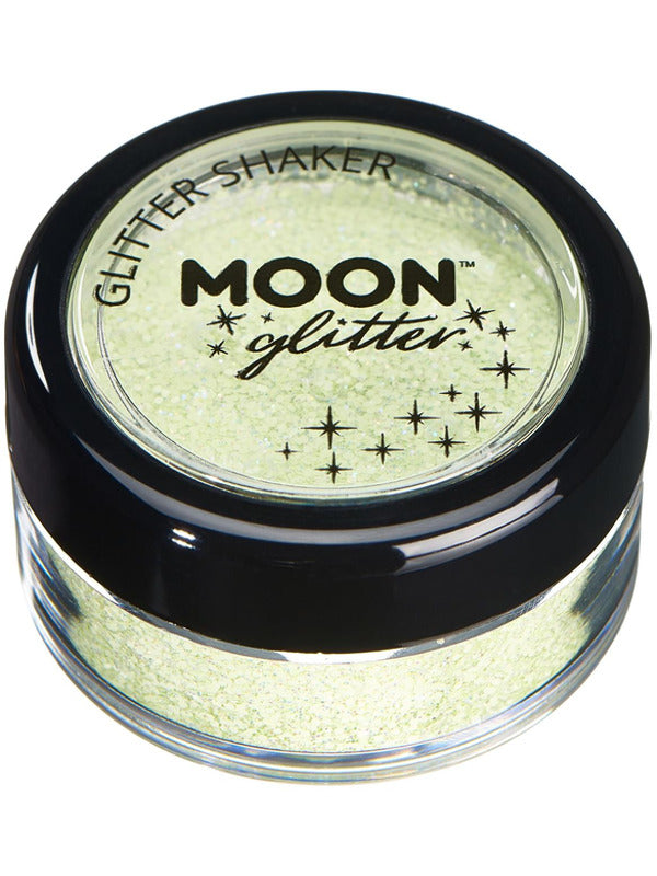 Moon Glitter Pastel Glitter Shakers, Mint Dress Loud