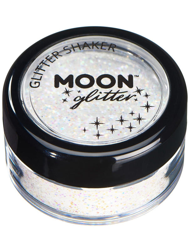 Moon Glitter Pastel Glitter Shakers, White Dress Loud