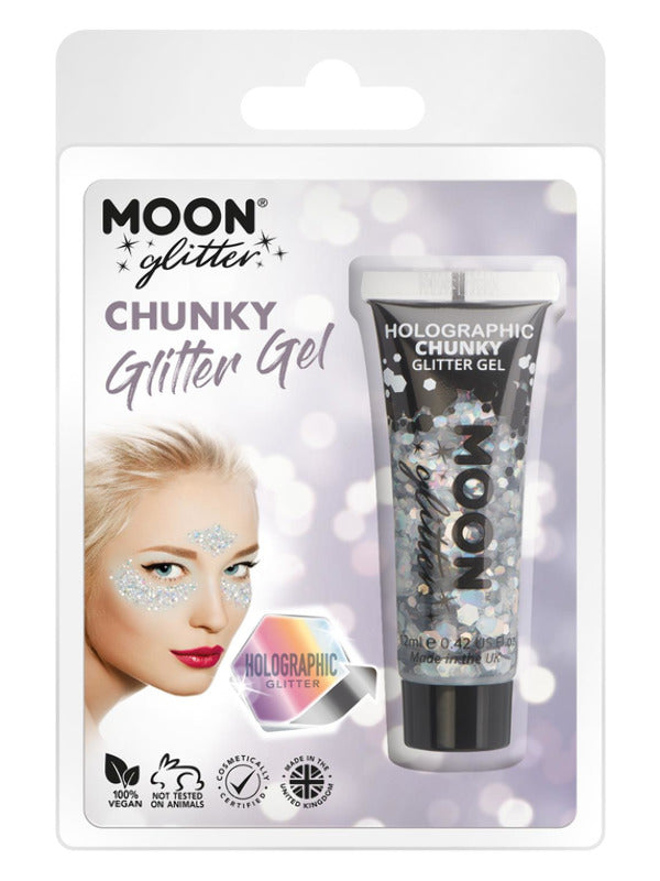 Moon Glitter Holographic Chunky Glitter Gel Dress Loud