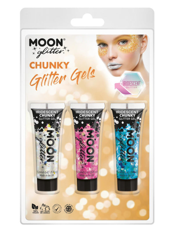 Moon Glitter Iridescent Chunky Glitter Gel, Dress Loud