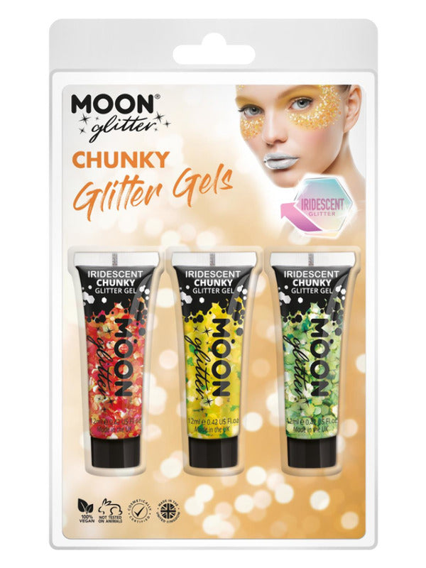 Moon Glitter Iridescent Chunky Glitter Gel, Dress Loud