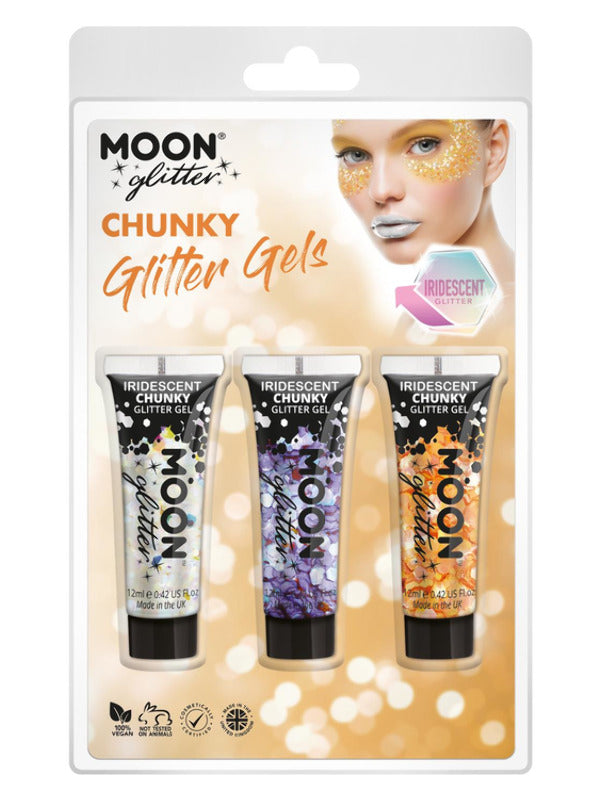 Moon Glitter Iridescent Chunky Glitter Gel, Dress Loud
