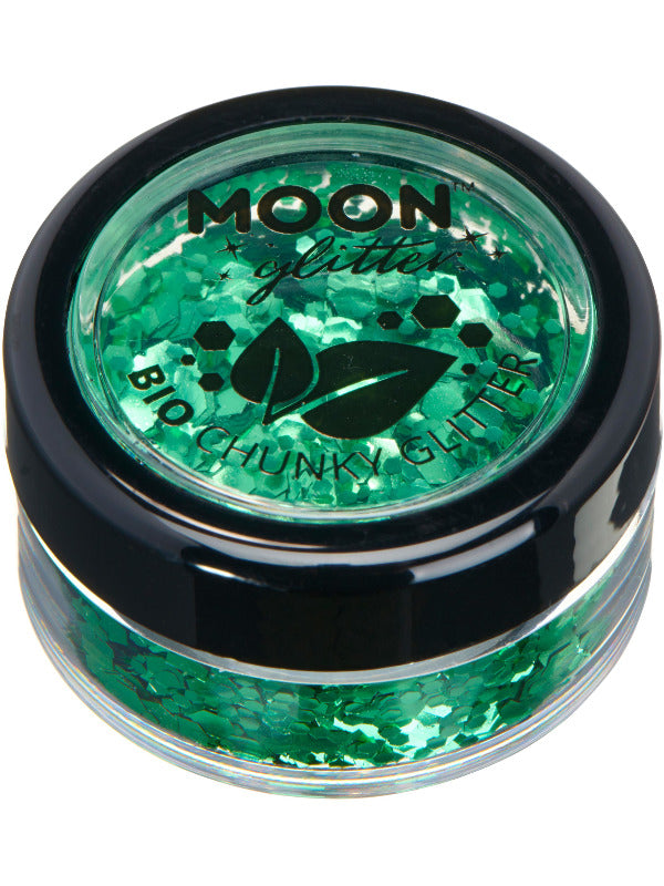 Moon Glitter Bio Chunky Glitter, Green Dress Loud