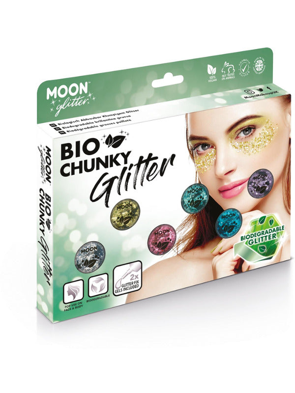 Moon Glitter Bio Chunky Glitter, Assorted Dress Loud