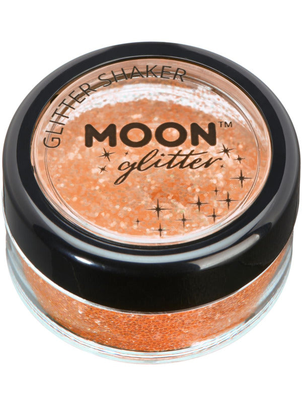 Moon Glitter Iridescent Glitter Shakers, Orange Dress Loud