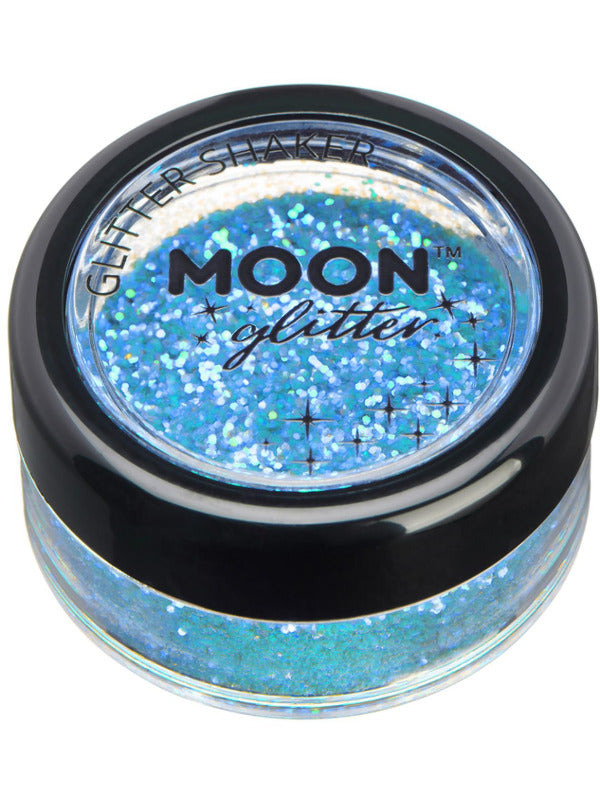 Moon Glitter Iridescent Glitter Shakers, Blue Dress Loud