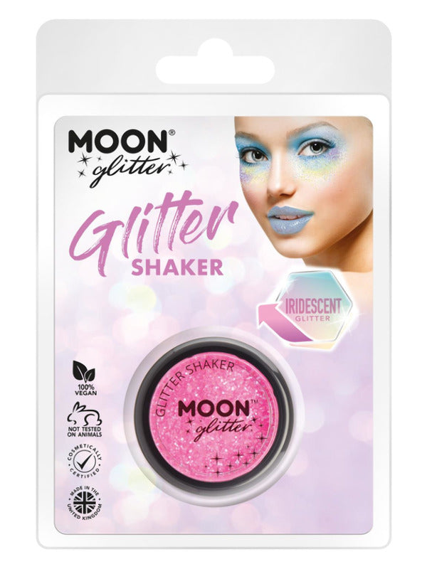 Moon Glitter Iridescent Glitter Shakers, Pink Dress Loud