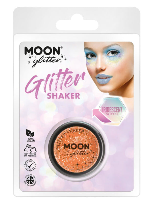Moon Glitter Iridescent Glitter Shakers, Orange Dress Loud