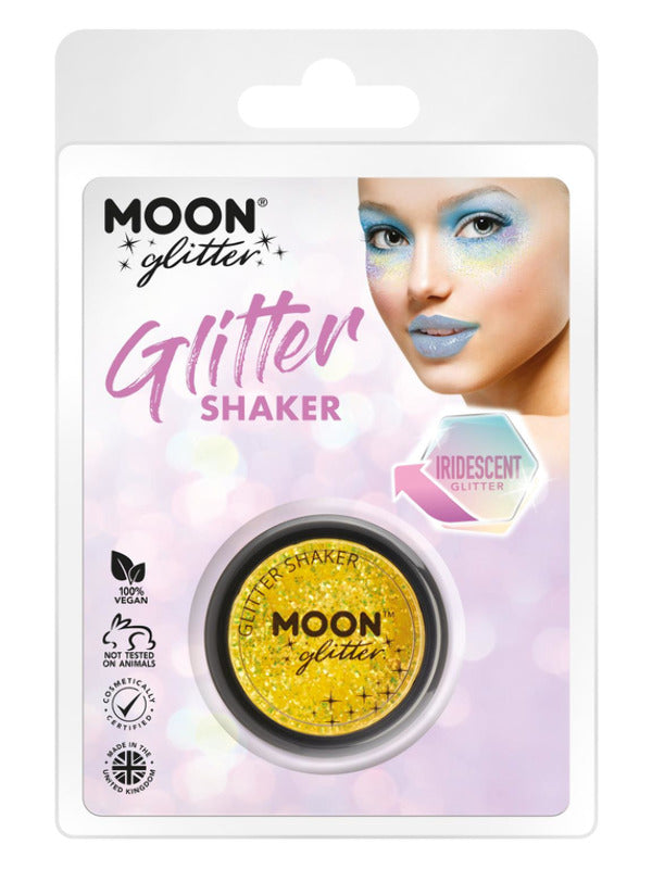 Moon Glitter Iridescent Glitter Shakers, Yellow Dress Loud