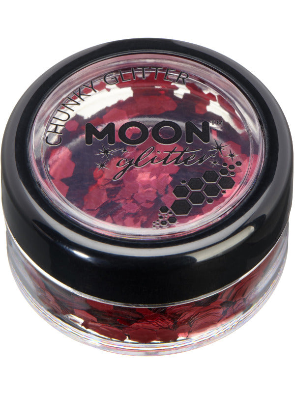 Moon Glitter Classic Chunky Glitter, Red Dress Loud