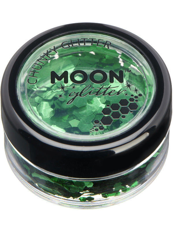 Moon Glitter Classic Chunky Glitter, Green Dress Loud