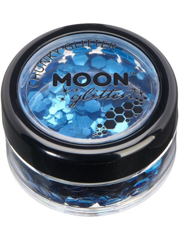 Moon Glitter Classic Chunky Glitter, Blue Dress Loud