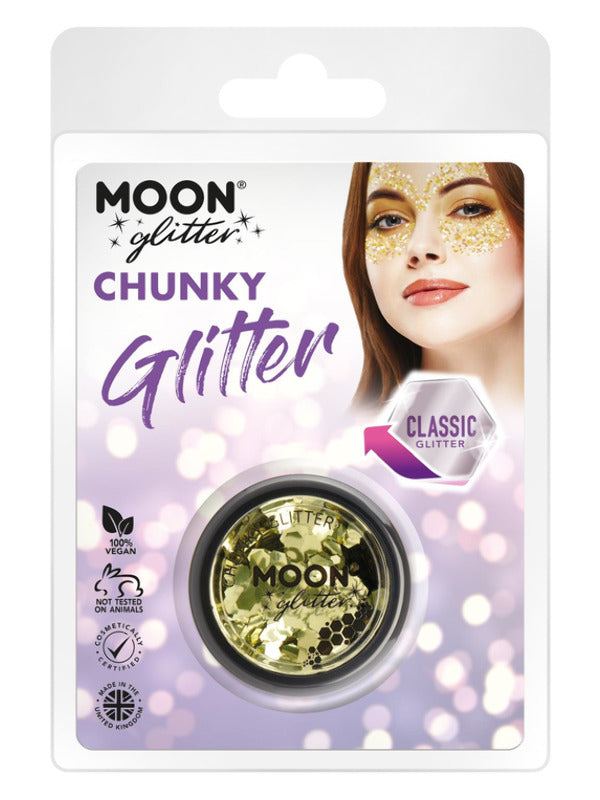 Moon Glitter Classic Chunky Glitter, Gold Dress Loud