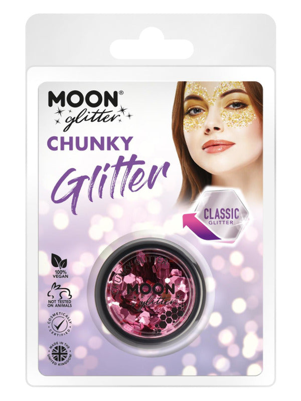 Moon Glitter Classic Chunky Glitter, Pink Dress Loud