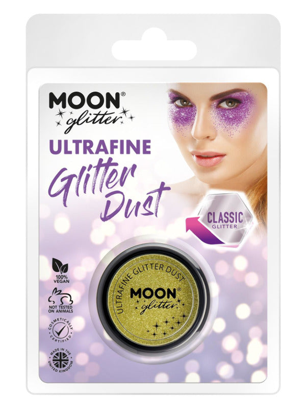 Moon Glitter Classic Ultrafine Glitter Dust, Gold Dress Loud