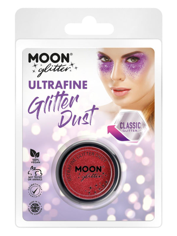 Moon Glitter Classic Ultrafine Glitter Dust, Red Dress Loud