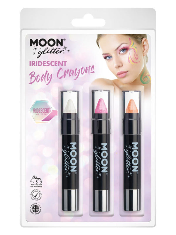 Moon Glitter Iridescent Body Crayons, Dress Loud