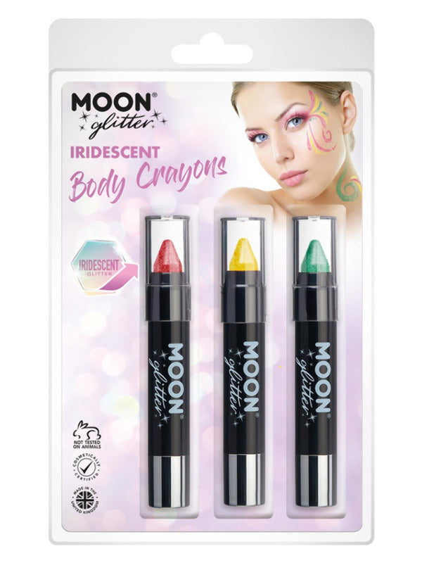 Moon Glitter Iridescent Body Crayons, Dress Loud